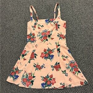 NWOT Abercrombie & Fitch Pink Floral Sleeveless Mini Dress M Medium Camisole